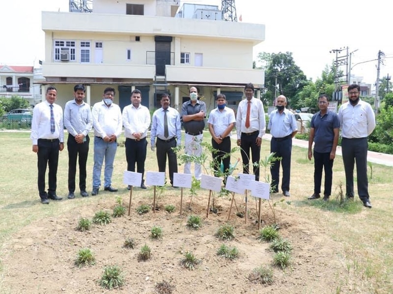 CA Day Celebration on 01.07.2020 at Branch Premises Yamunanagar( Flag Hoisting Ceremony and Tree Pla